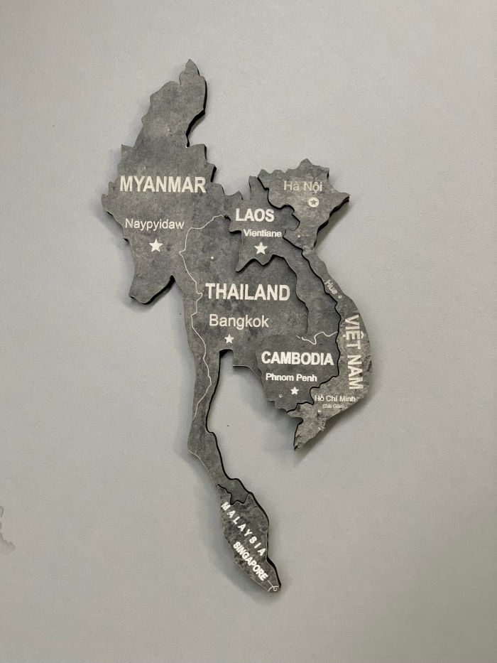 Tranh bản đồ in UV 3D 