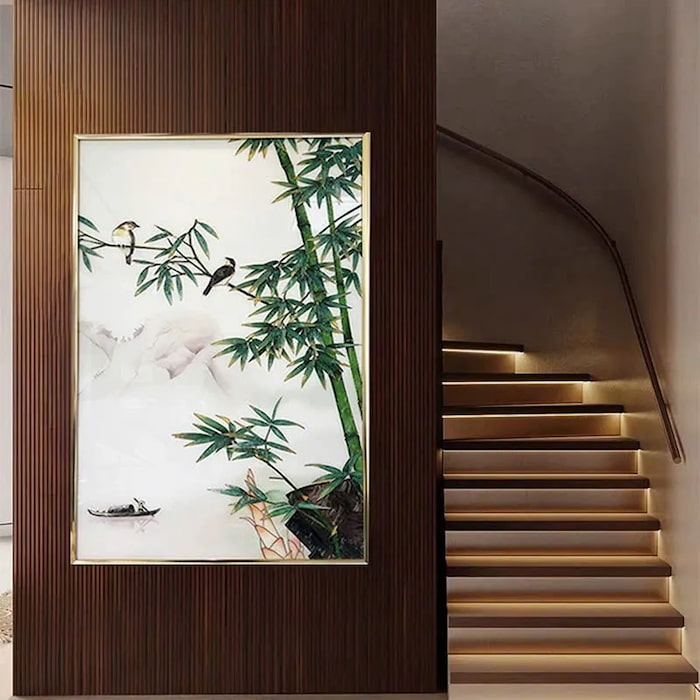 Tranh gỗ phong thủy chủ đề thiên nhiên