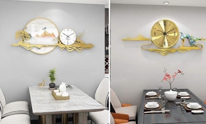 Cách bố trí hợp lý giúp người dùng dễ quan sát thời gian, đồng thời làm không gian bếp thêm sáng và ngăn nắp  (Nguồn: Internet)