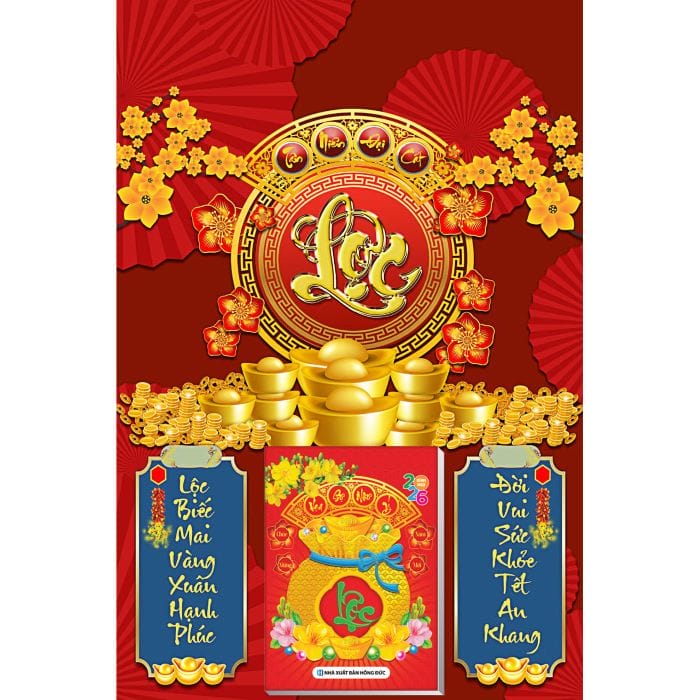 Lịch treo tường kích thước lớn, dễ xem, kết hợp hình ảnh đẹp giúp không gian ngày Tết thêm nổi bật (Nguồn: Internet)