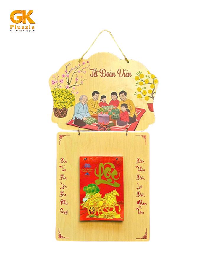 Lịch gỗ khắc laser tinh xảo, vừa xem ngày vừa là món decor sang trọng cho không gian hiện đại (Nguồn: GK STORE)