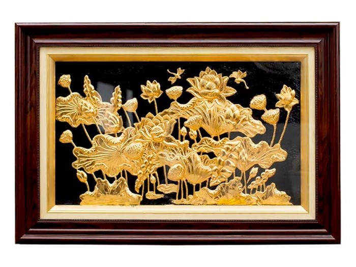 Sự kết hợp hoàn hảo giữa chất liệu quý và kỹ thuật thủ công tinh xảo tạo nên bức tranh mang tính nghệ thuật cao (Nguồn: Internet)