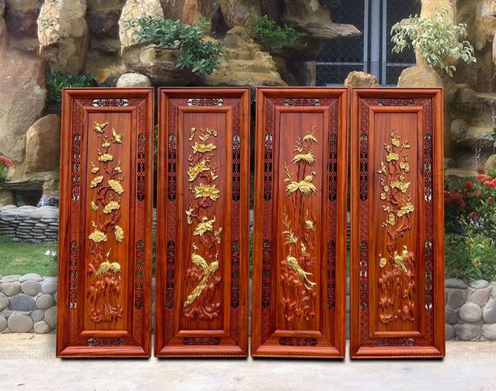 Bức tranh tứ quý khắc họa vẻ đẹp bốn mùa và triết lý sinh – trưởng – thịnh – suy(Nguồn: Internet)